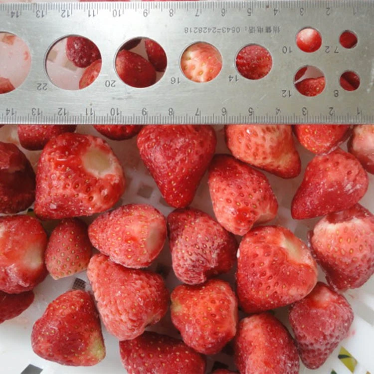 defrosted frozen strawberries releasing natural juice